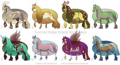 Horse Maker Adoptables - ALL GONE