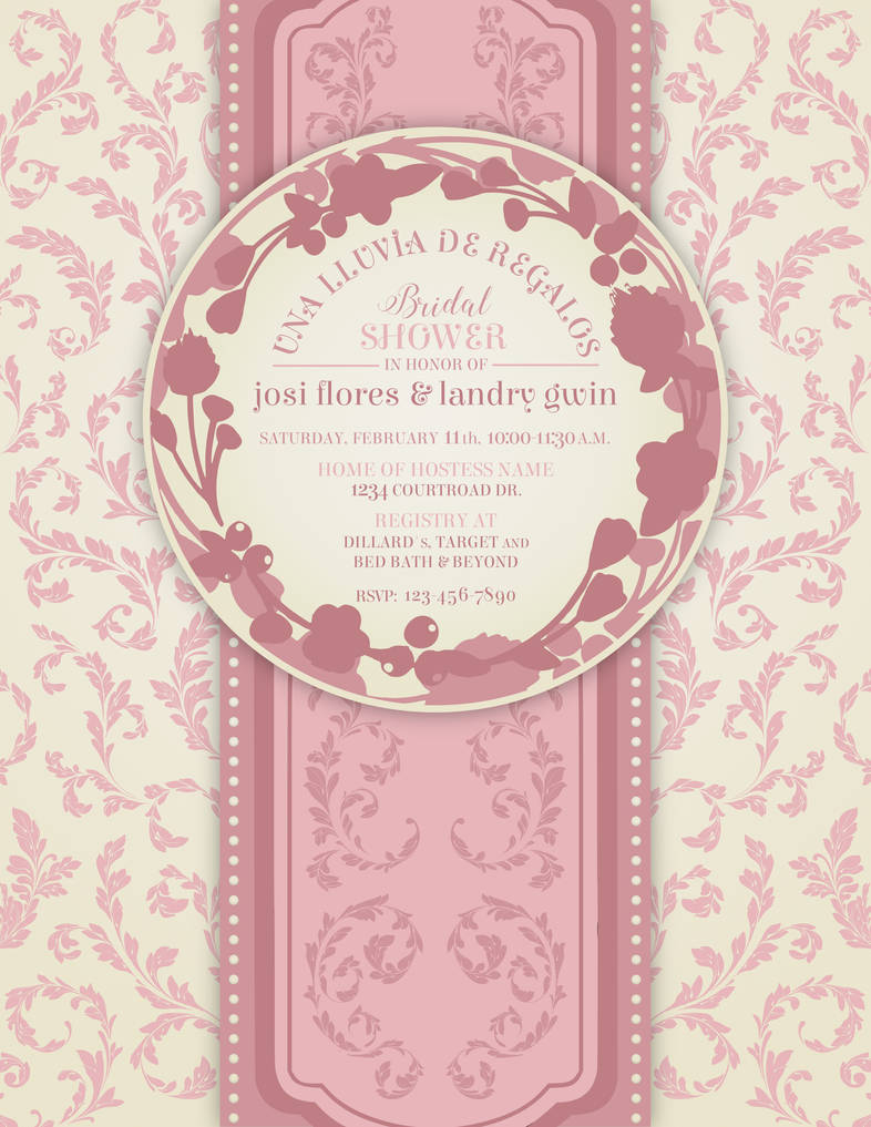 Bridal Shower Invitation With Spanish Flair By Rowdypants On Bridal Shower Invitation With Spanish Flair By Rowdypants On