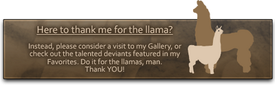 You're welcome for the llama