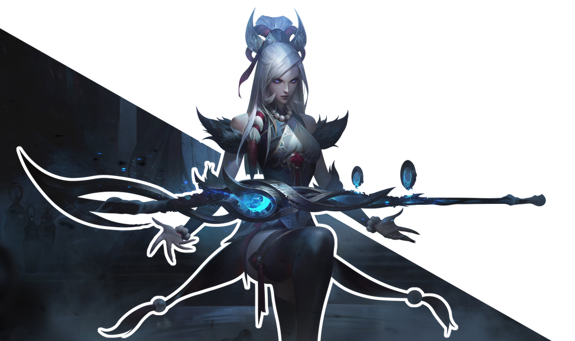 Snow Moon Caitlyn Skin by uhmtaongon on DeviantArt