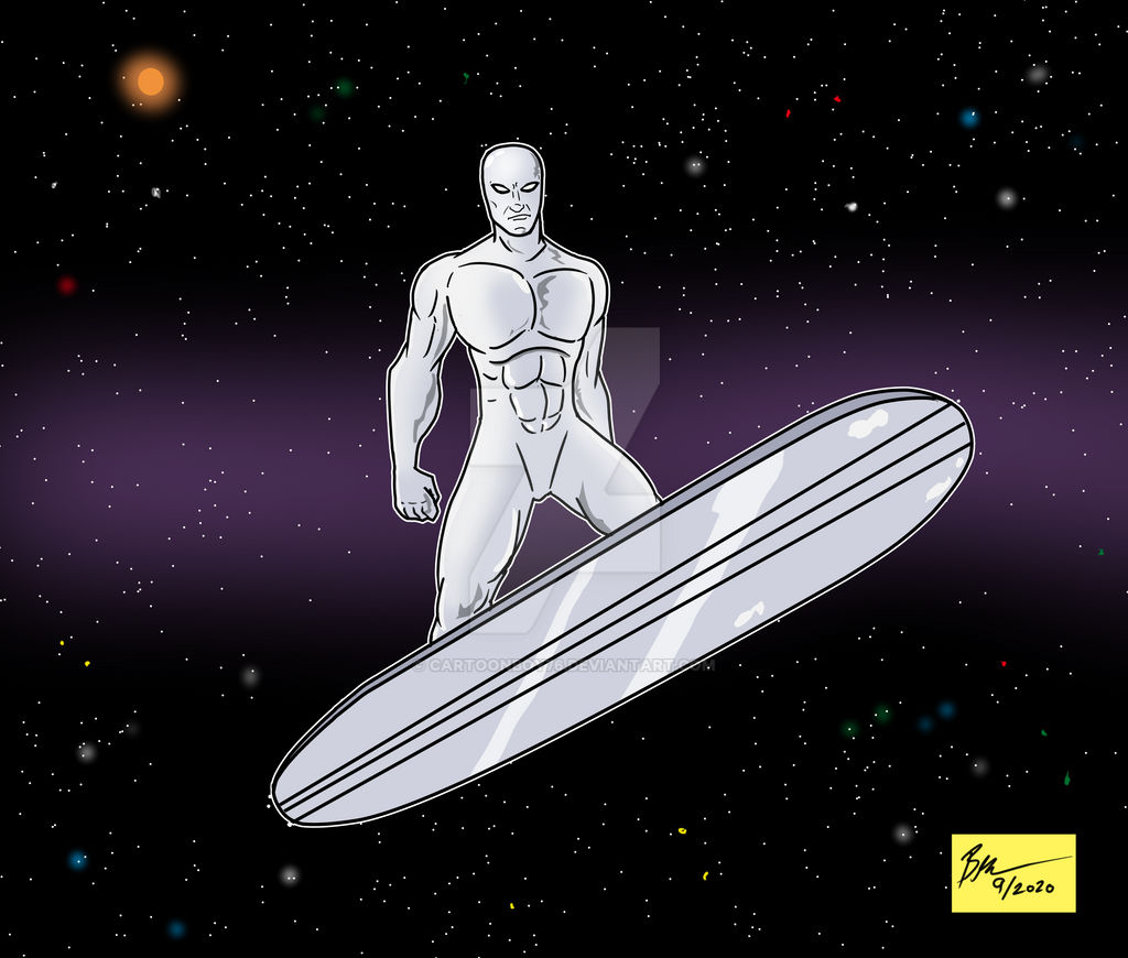 Silver Surfer In Space by Cartoonboy76 on DeviantArt