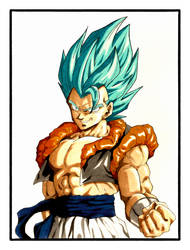 Gogeta nivel Super Saiyajin dios azul 