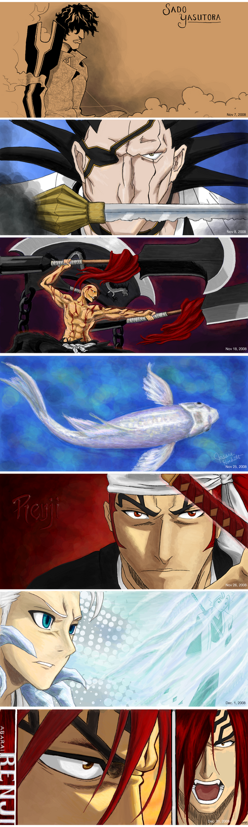 Bleach Graffiti...and a koi by GoaliGrlTilDeath