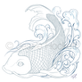 Koi Fishie - Vector'd