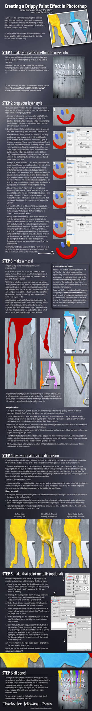 Creating a Drippy Paint Effect in Photoshop by GoaliGrlTilDeath
