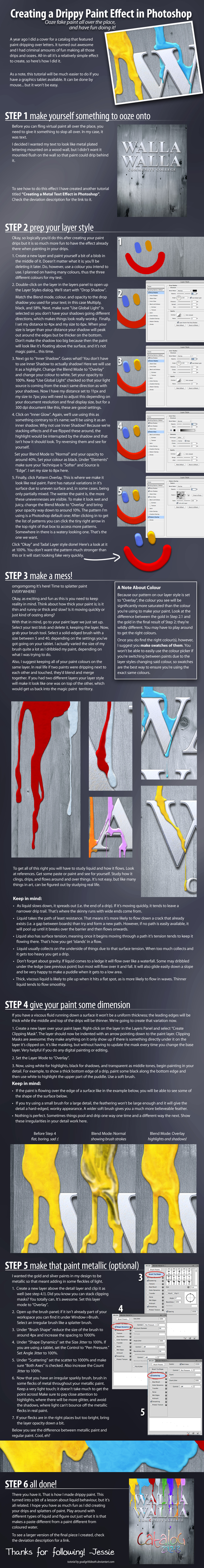 Creating a Drippy Paint Effect in Photoshop by GoaliGrlTilDeath