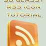 3D Glassy RSS icon - Tutorial