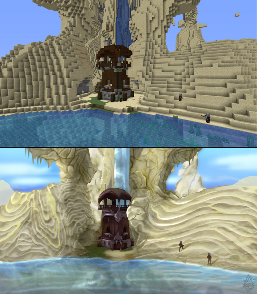 Minecraft Enviroment Redraw #6 by TesEtch on DeviantArt