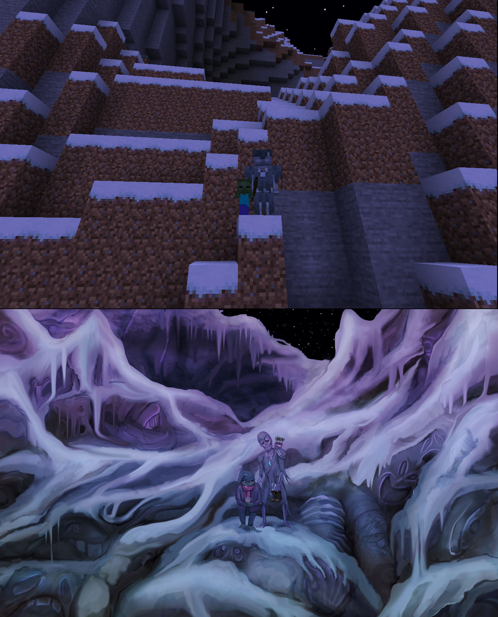 Minecraft Enviroment Redraw #7 by TesEtch on DeviantArt