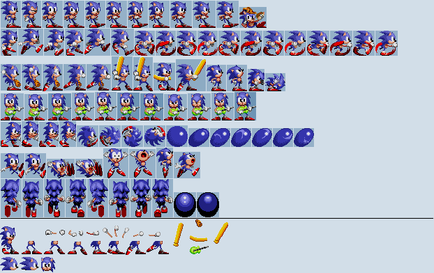 Sonic Chaos Genesis Sheet by CrazyLifeGamer on DeviantArt