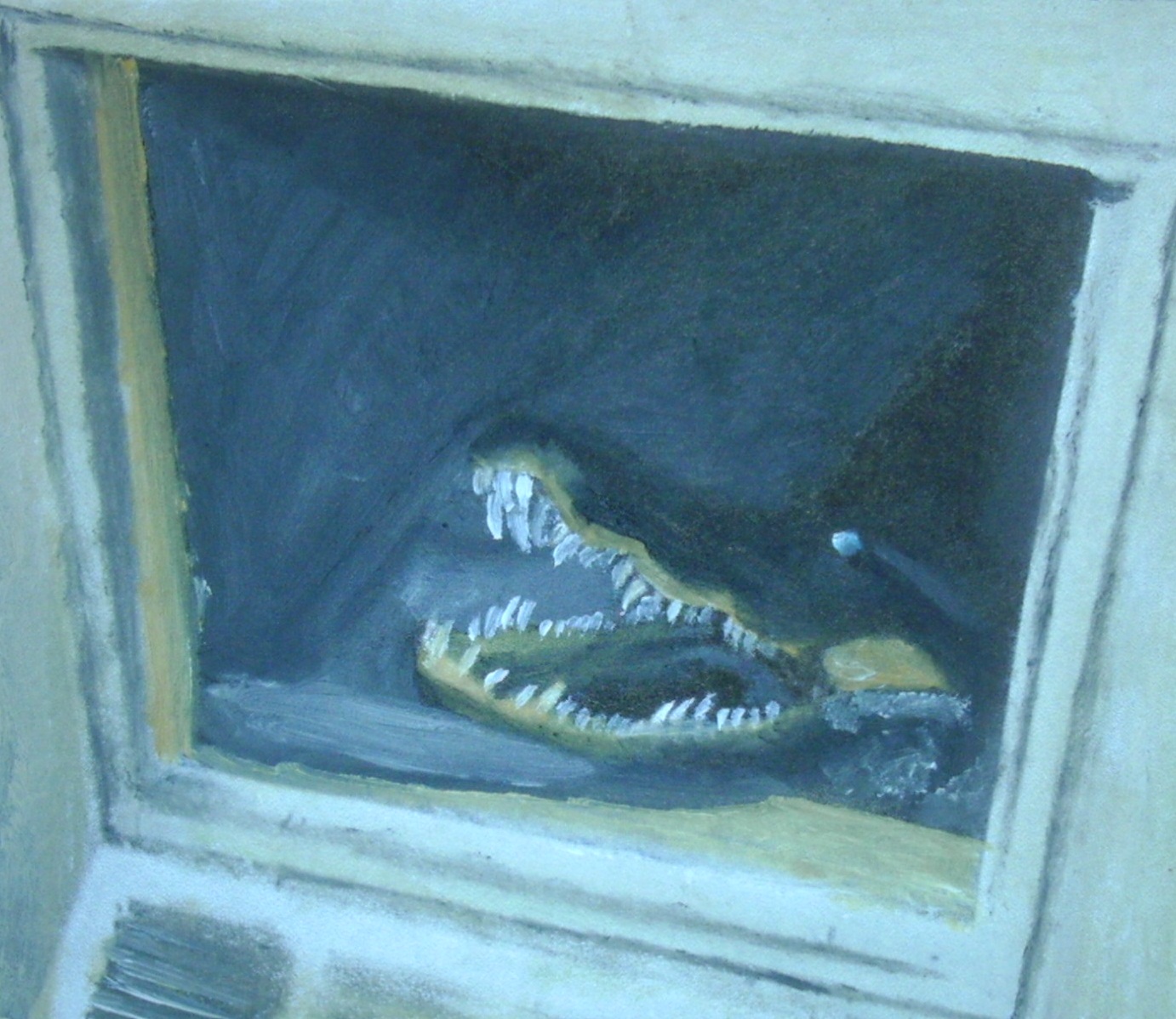 Crocodile In A Vent