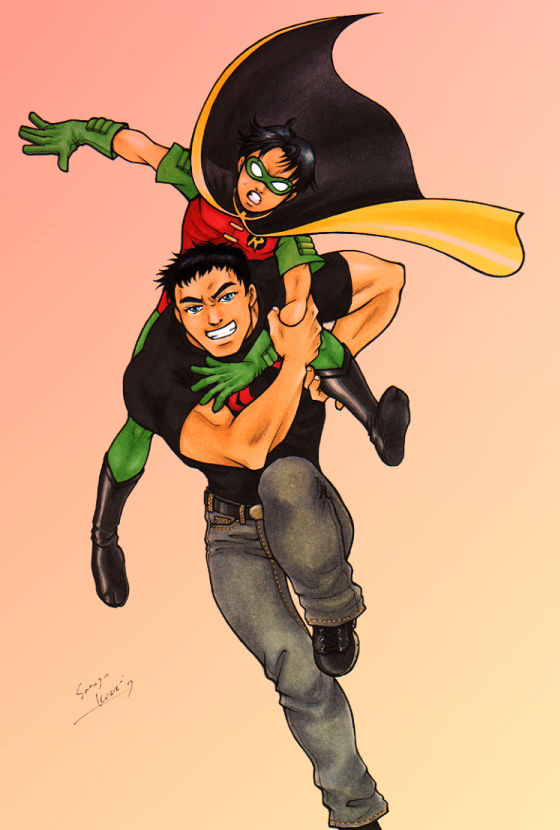 Superboy and Robin