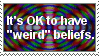 'Weird' Beliefs Stamp