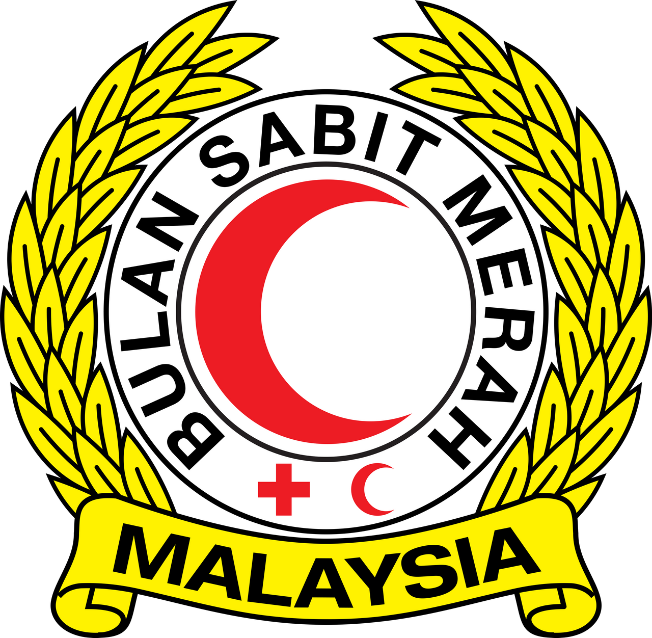 Sabit merah bulan malaysia logo Logo Pembantu