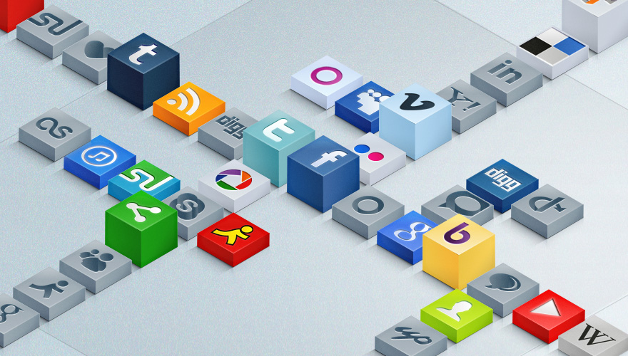 Free 3D Social Icons Set