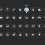 Free Dark Social Icons Set