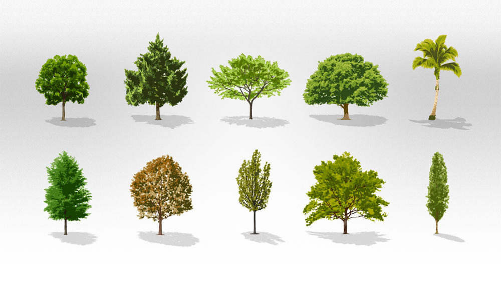 Free Trees Vector Pack by Pixeden on DeviantArt