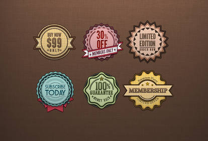 Free Retro Badges Vintage