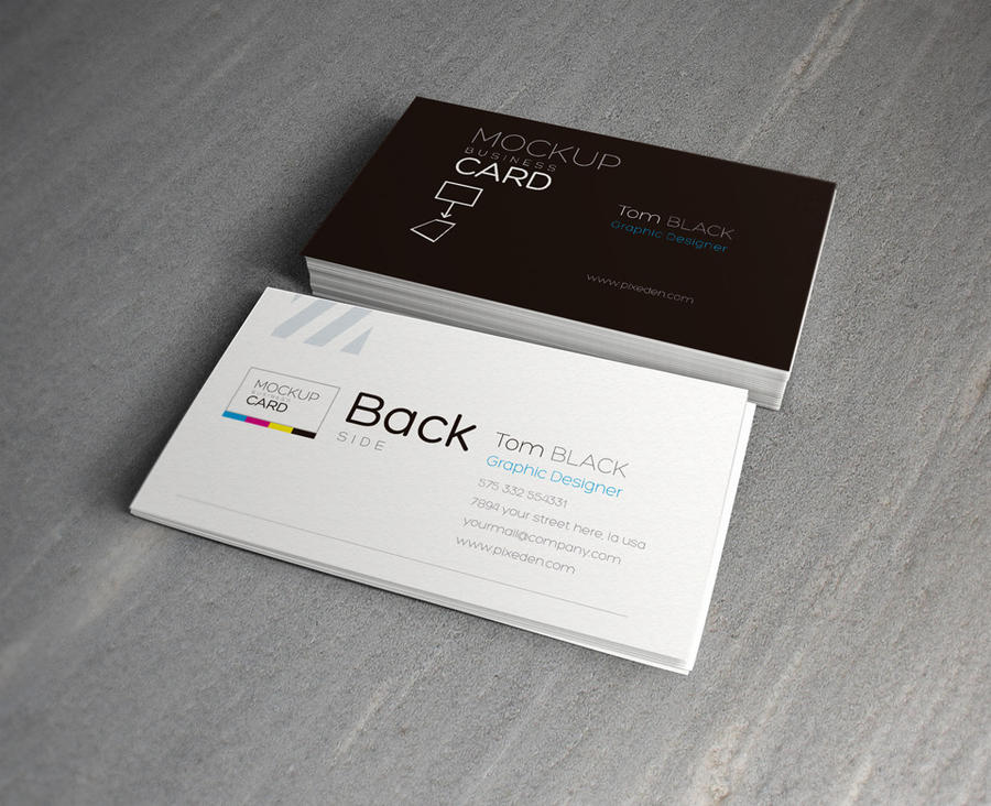 Free Business Card Mock-Up 2