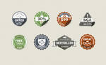 Free Vintage Stickers Badges
