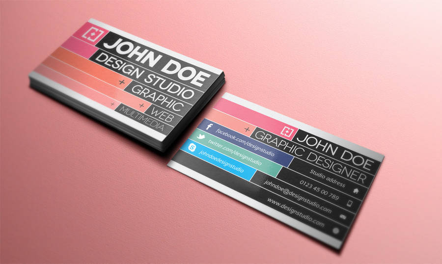 Free Creative Business Card v3 by Pixeden