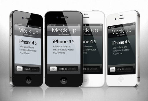 Free iphone 4s Psd Vector