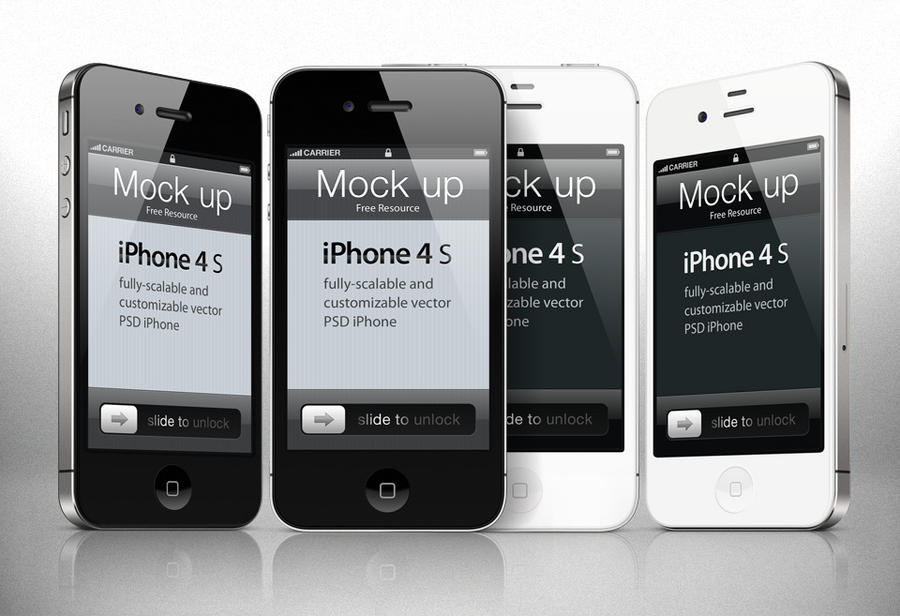 Free iphone 4s Psd Vector