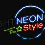 Free Neon Text Effect Psd