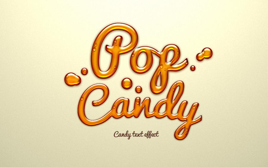 Free Psd Candy Text Effect