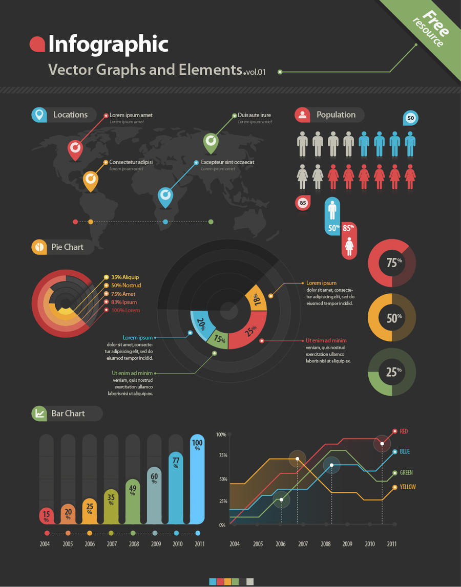 Free Infographic Vector Elements