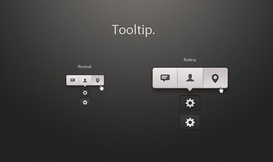 Free Tooltip iOS App UI Psd