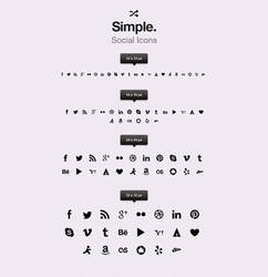 Free Simple Social Icons vol1