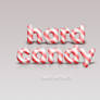 Free Psd Candy Cane Text Effect