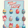 Free Vector Easter Eggs Set