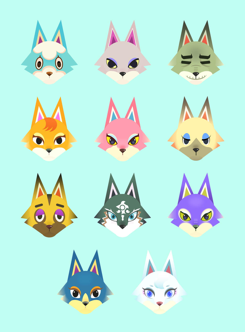 New Leaf Wolf villagers by ArtNote on DeviantArt New Leaf Wolf villagers by ArtNote on DeviantArt
