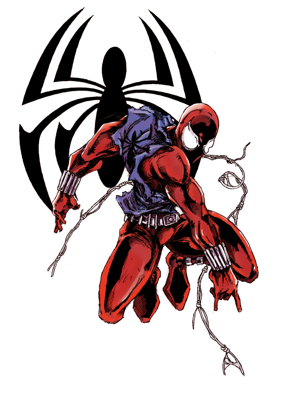 Scarlet Spider-Man Tattoo Design