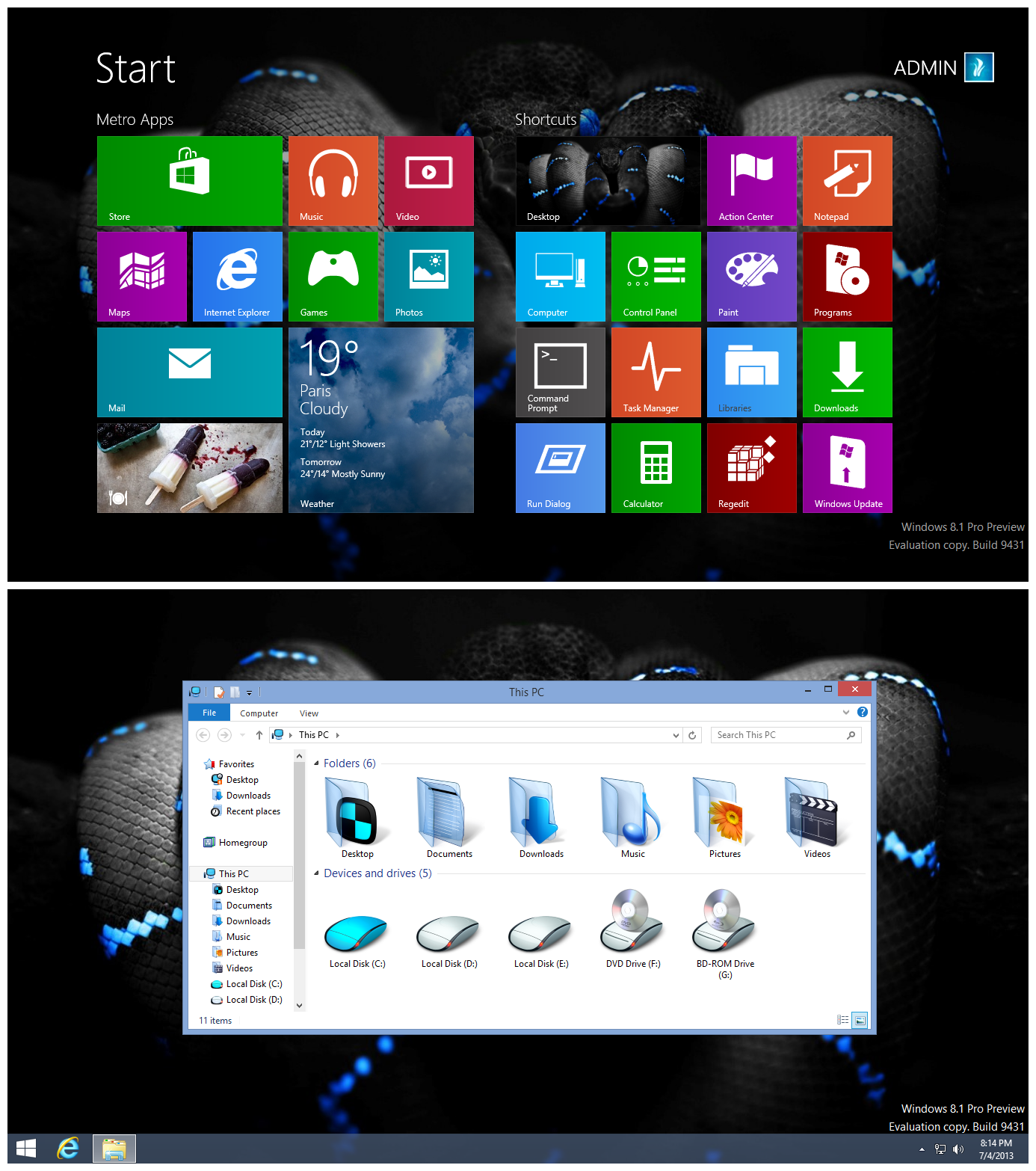 Windows 8.1 (Windows Blue) Preview