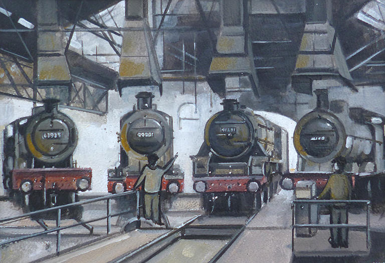 Steam Engine Shed by JadeMoonRabbit Steam Engine Shed by JadeMoonRabbit