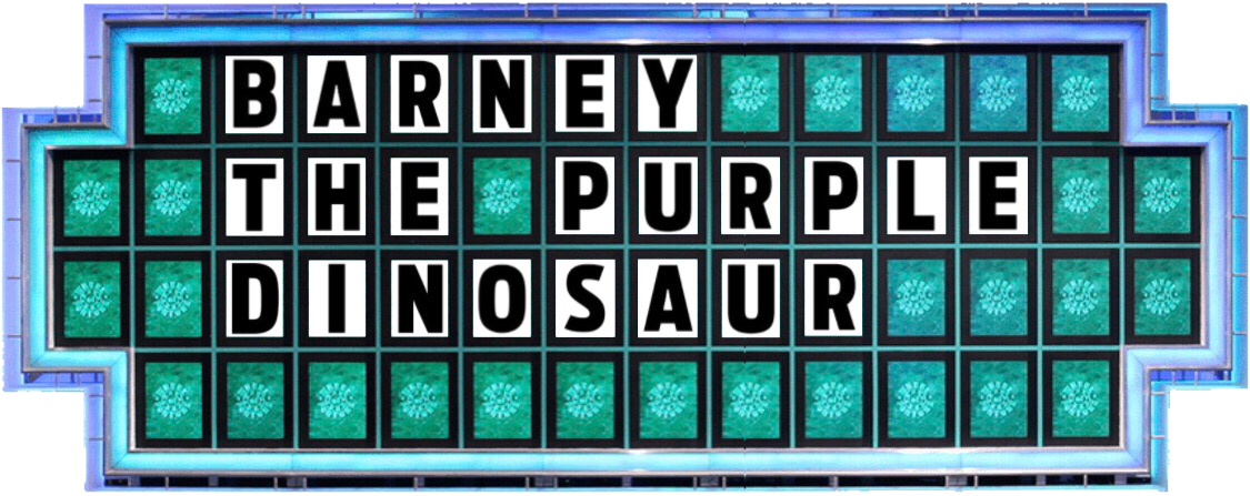 Wheel Of Fortune Barney The Purple Dinosaur By Darthbladerpegasus On