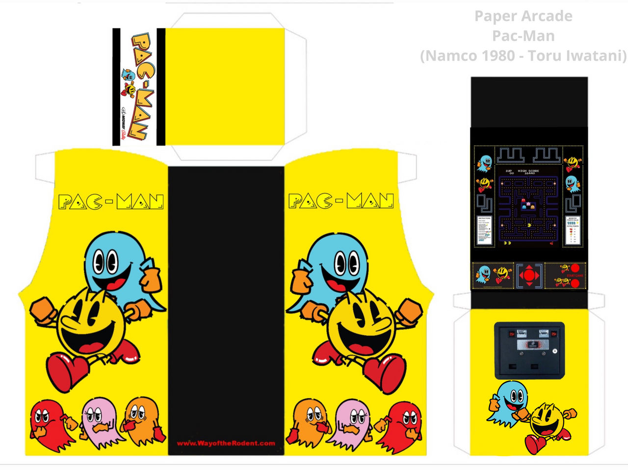 Make Code Arcade Pac Man Pac-Man Arcade Machine Paper Craft by DarthBladerPegasus on DeviantArt