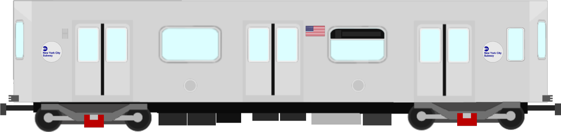 MTA NYC Subway Train R188 (Middle Car) by DarthBladerPegasus on DeviantArt