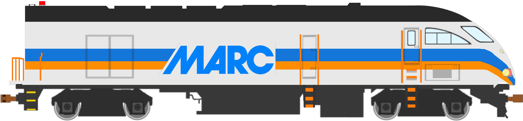 MARC MP36 Locomotive (Right Side) by DarthBladerPegasus on DeviantArt