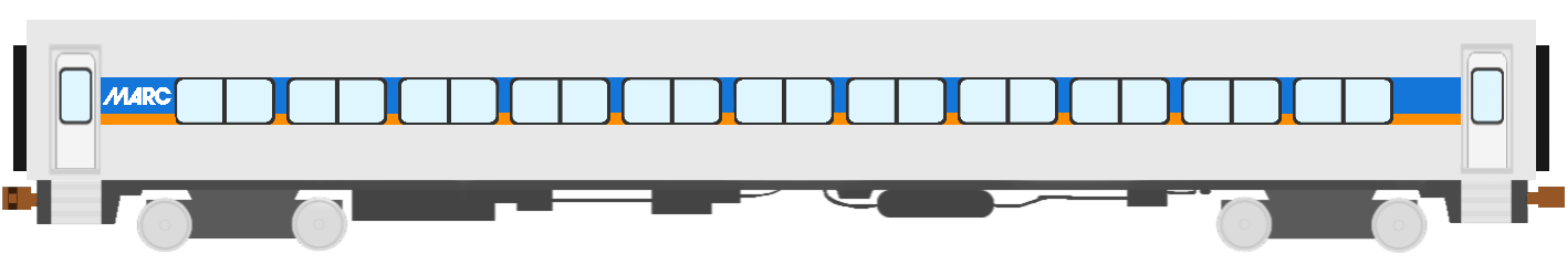 MARC Single Level Train Car (Right Side) by DarthBladerPegasus on ...