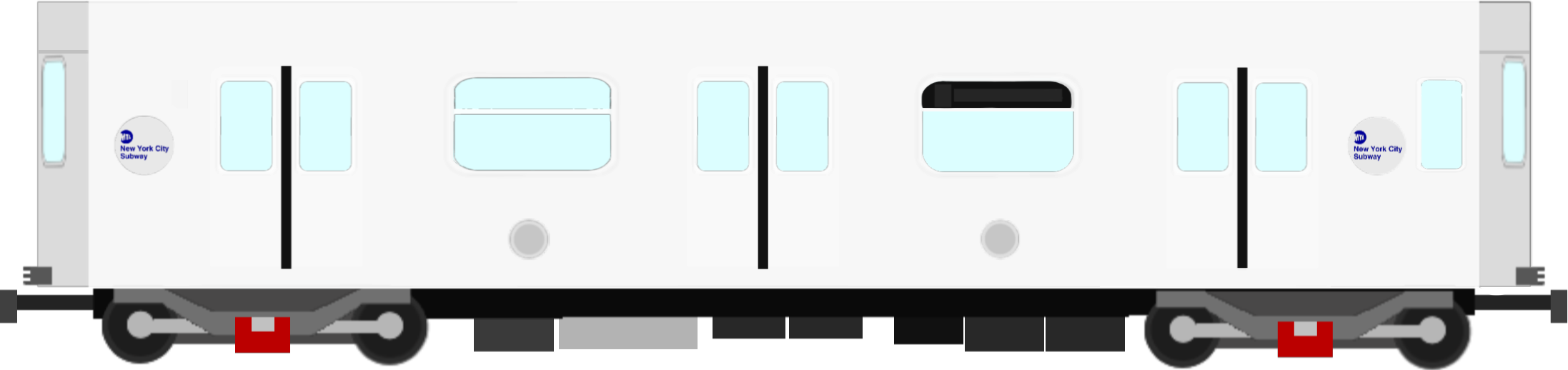 Mta R15 Blueprint MTA NYC Subway Train R142 (Middle) (Right Side) by DarthBladerPegasus ...