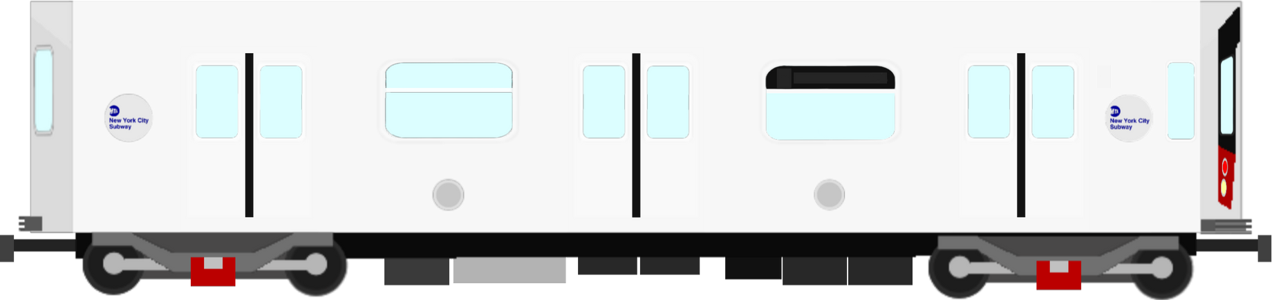 MTA NYC Subway Train R188 (Front and Rear Car) by DarthBladerPegasus on ...