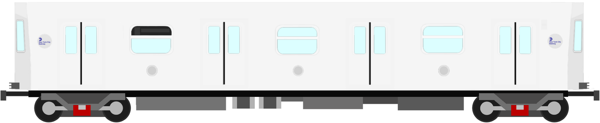 MTA NYC Subway Train R143 (Middle Car) (Left Side) by ...