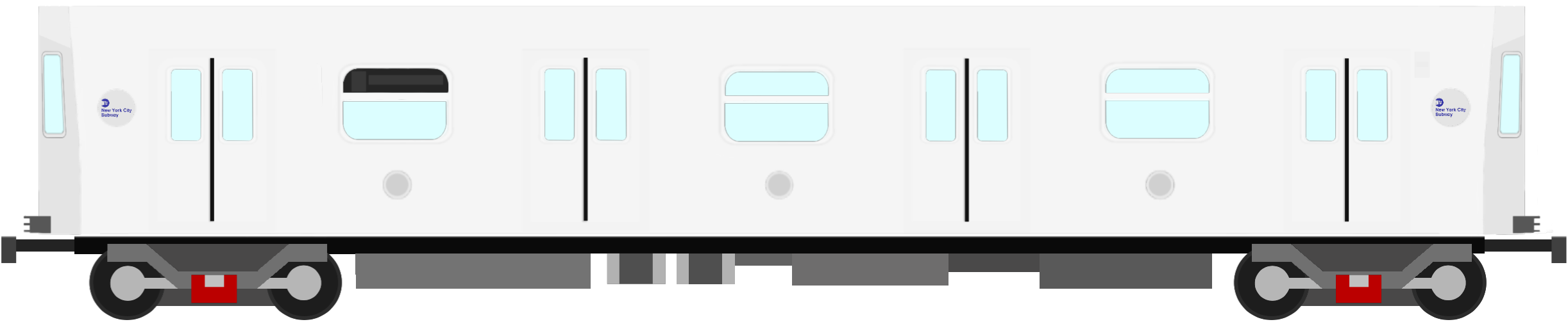 Minecraft R143 MTA NYC Subway Train R143 (Middle Car) (Left Side) by ...