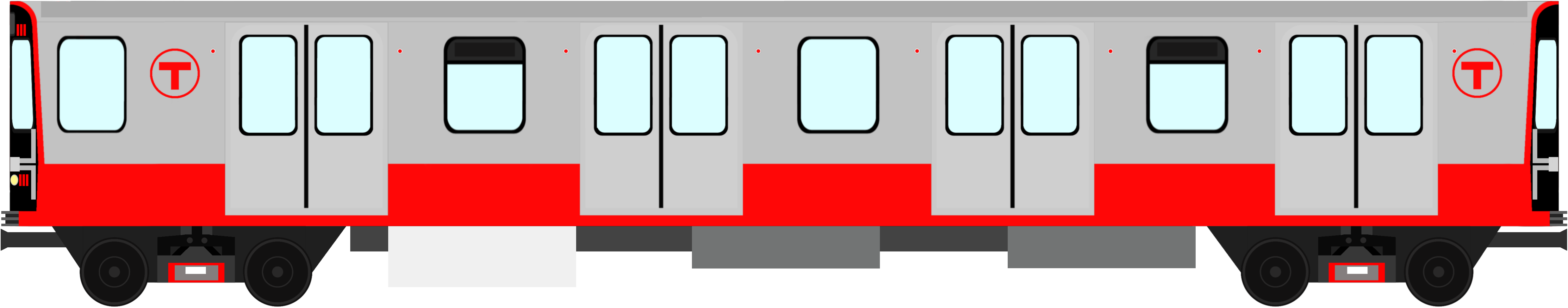 MBTA Red Line 1900 Series Subway Car (Left Side) by DarthBladerPegasus ...