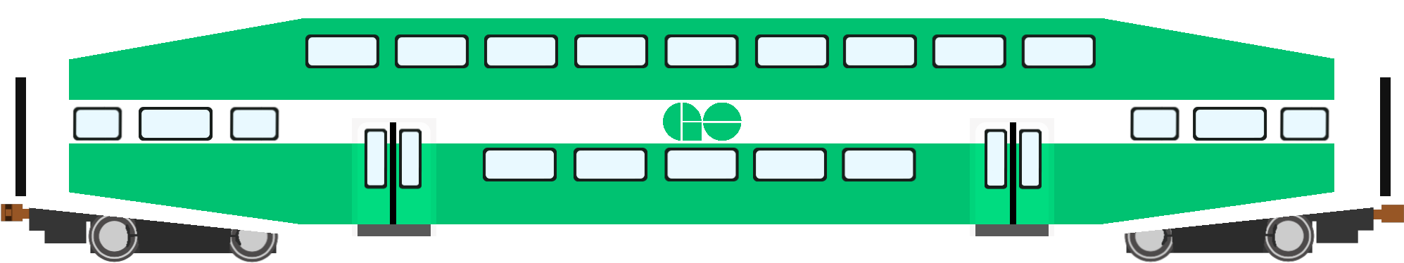 GO Transit Train Bi-Level Passenger Car (Series 6) by ...