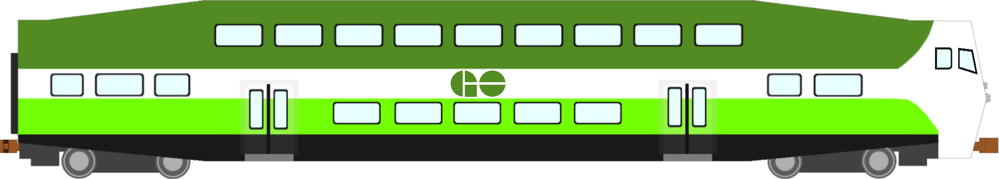 GO Transit Train Bi-Level Cab Car (Series 10) by DarthBladerPegasus on ...